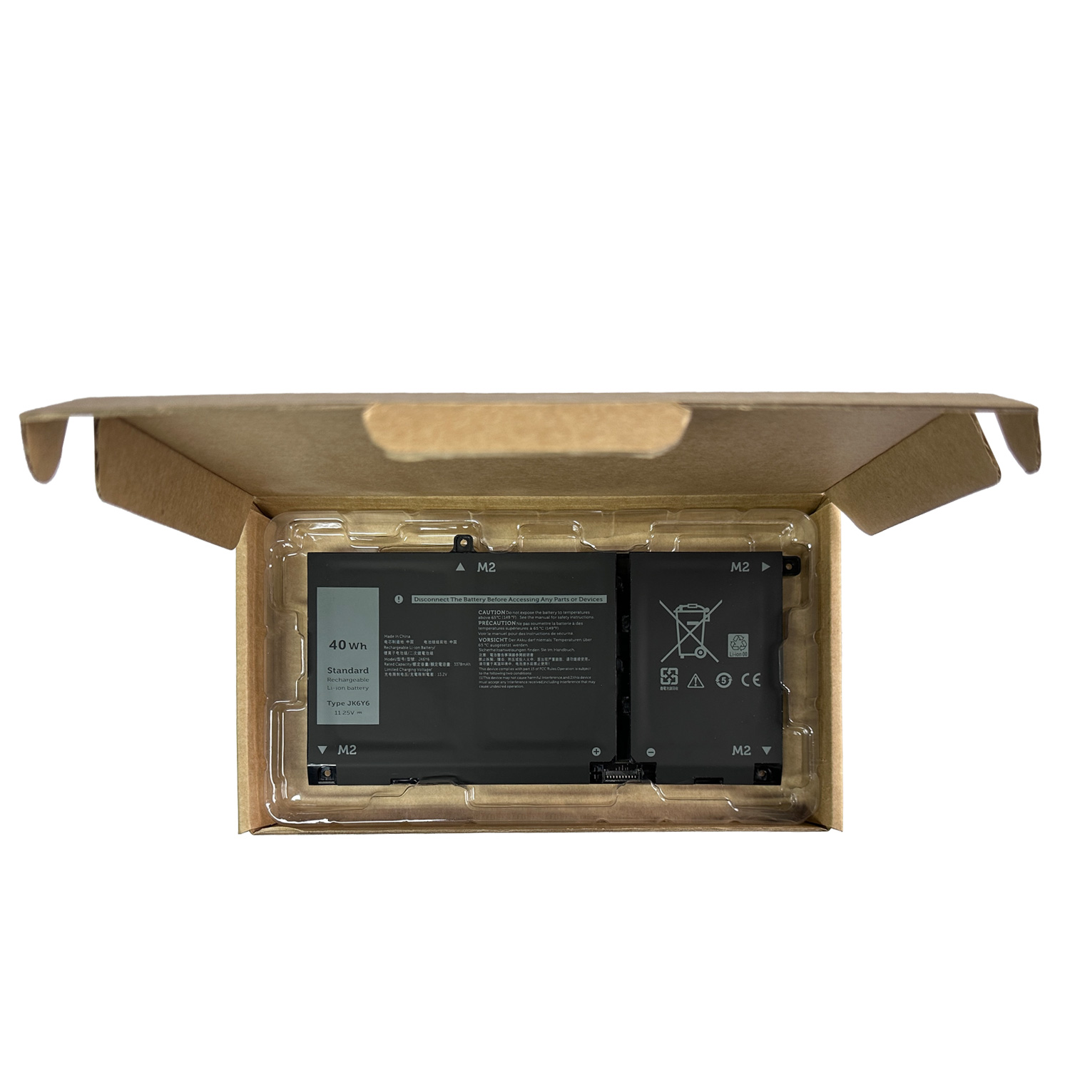 JK6Y6 Laptop Battery Lithium Battery for Dell Inspiron5401 5402 5406 5409 5501 Series